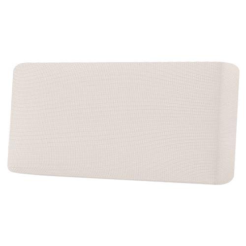 H.VERSAILTEX Super Stretch Individual Seat Cushion Covers Sofa Covers Couch Cushion Covers Slipcover Sets Thick Jacquard Textured Twill Fabric (1 Piece Sofa Cushion Cover, Ivory)
