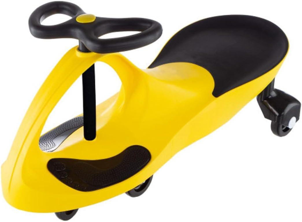 Wiggle Car - Ride on Toy for Ages 3 and Up - Toddler Ride on Toys with no Batteries, Gears or Pedals Just Twist, Wiggle, and Go by Lil Rider (Yellow)