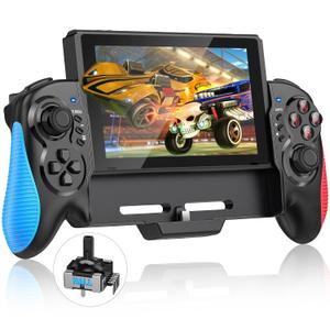 Gammeefy Switch Controller for Switch/Switch OLED, Hall Effect One-Piece Joypad Controller Replacement for Switch Pro Controller, Switch Remote with Turbo & Dual Motor Vibration