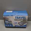 Vacuum Bags for Travel with Rechargeable Pump, 3 Sizes Vacuum Seal Bags for Clothing, Compression Vacuum Travel Bags for Luggage, Vacuum Packing Bags for Closet Organization (15)