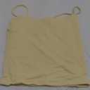SUUKSESS Women Sexy Square Neck Tank Top Summer Y2K Going Out Basic Cami Shirt, Yellow, S