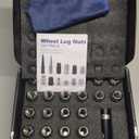 Orion Motor Tech M14x1.5 Spline Lug Nuts with Cone Seat, Chrome Plated Wheel Lug Nuts Compatible with Chevrolet Silverado Suburban 1500 Ford Expedition F-150 Ram 1500& More, Set of 24