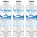 DA97-17376B HAF-QIN/EXP Replacement for Samsung Bespoke Water Filter, HAF-QIN, rf32cg5400sr, rs27t5200sr, rf32cg5100sr, rf29bb8600ql/aa, rf23bb8600qlaa, rf25c5551sr, rf28t5001sr, 3-Pack