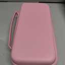 FANPL Pink Case Bundle for Nintendo Switch 2 (2025) Accessories, Portable Hard Carrying Cover with Protective Skin , Screen Protector, 2 Thumb Grips