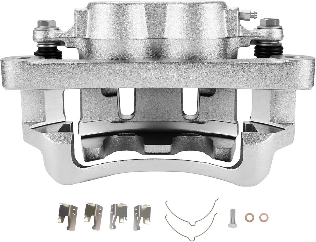 SCITOO 18B4791 Front Left Disc Brake Caliper w/Bracket,Double Pistons | For Ford For Excursion 2000-2005,For Ford For F-250 Super Duty 1999-2004,For Ford For F-350 Super Duty 1999-2004 Direct-fit