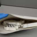 Bememo 6 Pcs Easter Bunny Table Decor Black and White Bunny Decor Spring Wooden Rabbit Signs Rustic Rabbit Ornament with Ropes for Farmhouse Party Easter Gifts Home Tiered Tray Decorations