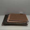 Snughome Cat Litter Box Enclosure Furniture Hidden with Litter Mat, Hidden Cat Washroom Furniture with Door, Handwoven Rattan Cat Washroom Box, Indoor Pet House for Living Room, Bedroom (Brown)