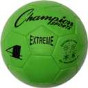 Champion Sports Extreme Series Soccer Ball  Sizes 3, 4, 5, Soft Touch, All Weather, High Air Retention, Youth & Adult League Balls for Training, Games, Outdoor & Indoor Play, Multiple Colors (Green)