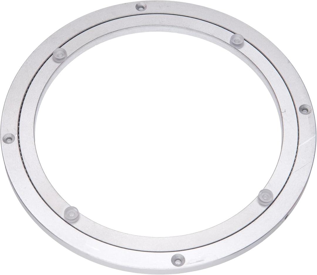 Aluminum Heavy Duty Lazy Susan Rotating Turntable Bearing Swivel Plate Hardware for Dining-Table (10 inch)