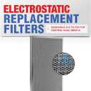 LifeSupplyUSA 20x25x1 Electrostatic Air Filter, MERV 8, Washable, Reusable Furnace AC/HVAC Filter, Energy Saving, Easy to Clean, Long-Lasting (25" x 25" x 1")