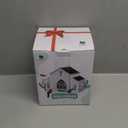 Church-Shaped Metal Bird Feeder with Solar Light - Hanging Outdoor Feeder, 5 LB Large Capacity & Bird Suet Design, Weatherproof, Garden/Yard/Deck Decor & Unique Gift for Christmas & Mother's Day