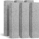 Lenicany 6Pack Pumice Stone for Toilet Cleaning Bowl Stick,Powerfully Cleans Hard Water Rings, Calcium Buildup & Stains, Suitable for Cleaning Toilet, Bathtubs, Kitchen Sink, Grill