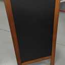 Better Office Products Magnetic A-Frame Chalkboard Sign, Extra Large 20" x 40", Standing Chalkboard Easel, Deluxe Set with Multiple Accessories, Outdoor Sidewalk Sandwich Board Sign,(Rustic Brown)