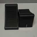 MaxxHaul 50011 Heavy-Duty Rubber Wheel Chocks with Eyebolt, Anti-Slip Design for Trailers, RVs, and Trucks (6.5" x 3.75" x 4") - 2 Pack