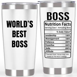 Breezy Valley Boss Tumbler Gifts, Mothers Day Gifts for Women, Appreciation Gift Ideas - Fathers Day Gift for Bosses Men, Cup Tumbler 20oz