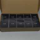 KOR (Pack of 10) G16.5 White Finsh Decorative (E12) Candelabra Base Globe Shape Incandescent 120V G16 1/2 Light Bulbs, Size: 25W - 120V