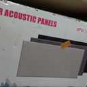 UMIACOUSTICS 4 PCS Fiberglass Acoustic Panels, 2 Thick 23.6" x 11.8" Sound Absorbing Panels , Heather