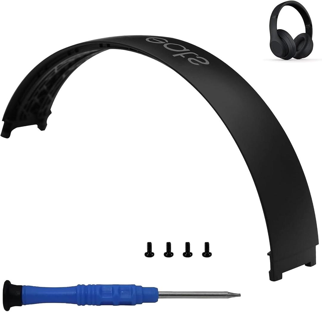 Studio 3 Headband Replacement Top Headband Replacement Head Band Parts Accessories Repair Kit Compatible with Studio 3.0 A1914 Wireless Studio 2.0 Wireless Headphones (Matte Black)