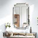 Chende 36" x 24" Rectangular Modern Decorative Wall Mirror with Beveled Edge Frame, Large Accent Mirror for Living Room, Bathroom, Bedroom, Dining Room, Hallway