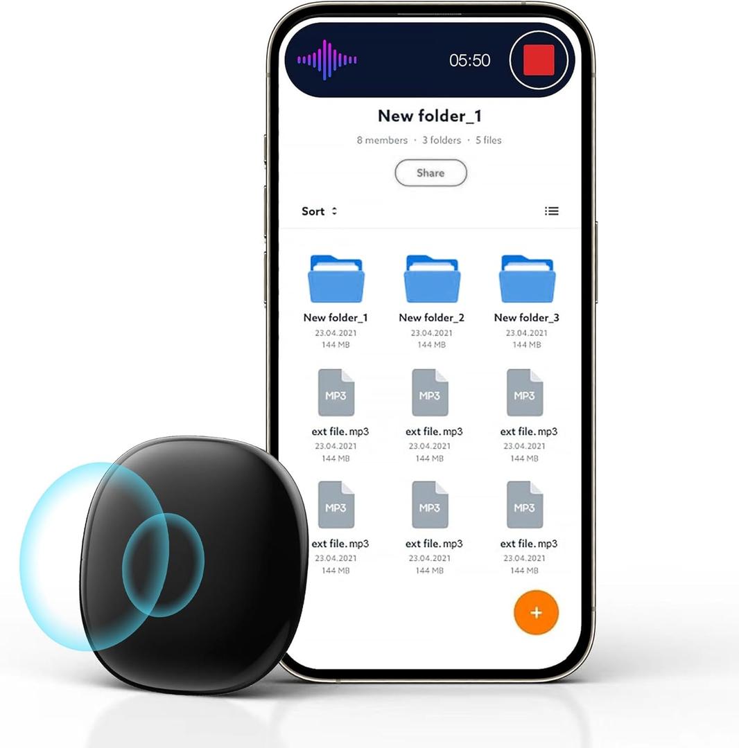 YKLG Voice Activated Recorder,128gb Mini Voice Recorder with Noise Reduction, Portable Digital Voice Recorder for Students/Creatives/Meetings/Travel/Business/Learning/Education/Interviews/Diary (black)