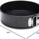 HIWARE 9 Inch Non-stick Cheesecake Pan Springform Pan with Removable Bottom/Leakproof - Black
