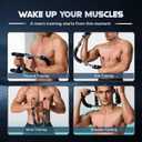 Twister Arm Trainer Equipment Adjustable Spring Workout Bar Fitness, Forearm Triceps Chest Enhanced Exercise Strengthener, Upper Body Strength Training Machine for Men (120-150lbs)