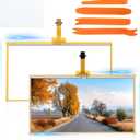 6.1 Inches for Toyota Camry Touch Screen Replacement Radio Stereo Display Glass for Toyota Camry 2013-2017 Car Touch Screen Radio Navigation Digitizer with Repair Tools