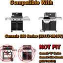 Genesis E-330 4 Burner Grill Replacement Parts for Weber Grill Parts Genesis S330 S-330 E330 EP330 330 Genesis 300 Series E-310 E310 7621 Flavorizer Bars 62753 Sear Burner Tube 65505 Heat Deflectors