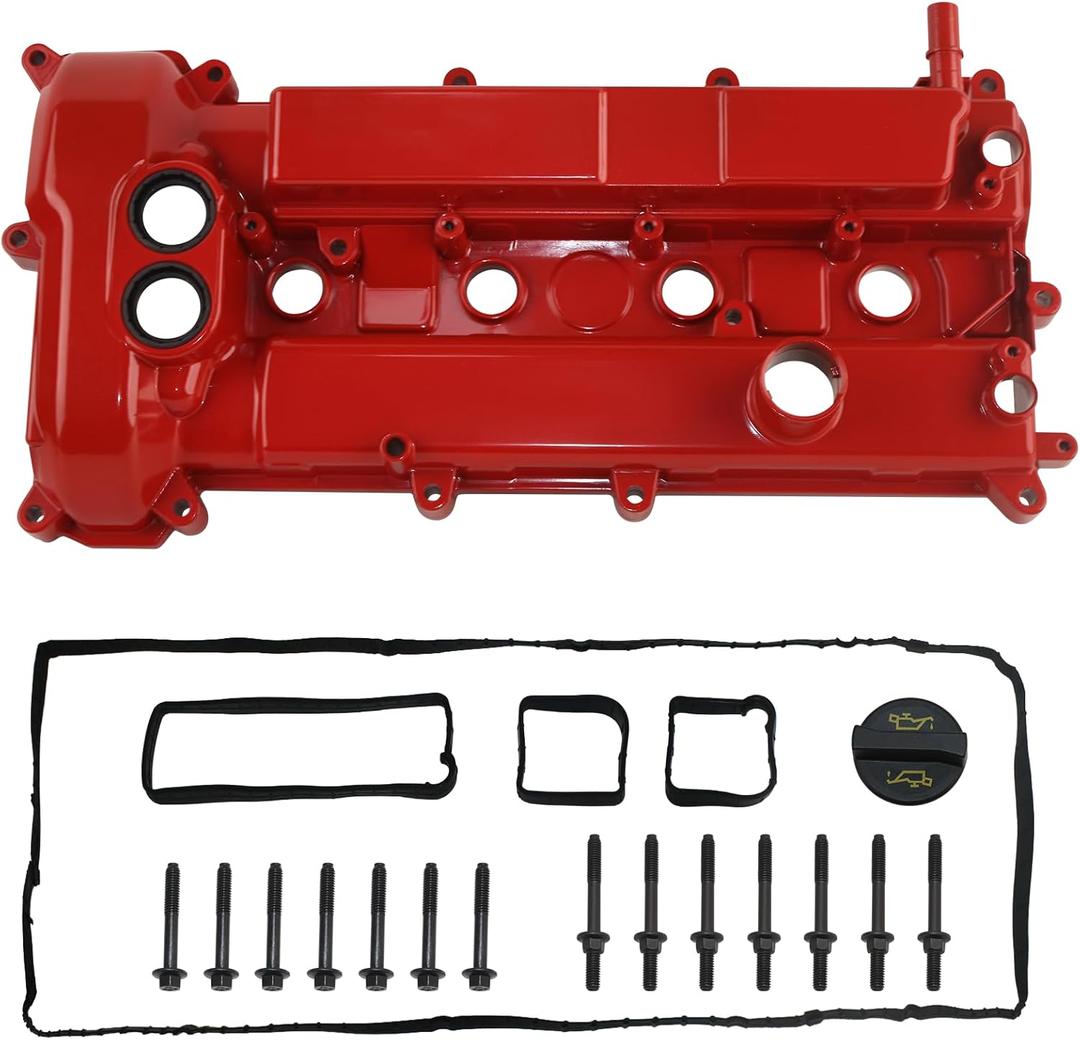 2.0L Aluminum Valve Cover Compatible with 2012-2014 Ford Focus Replace# CM5Z-6582-E CM5Z6582-E (RED)