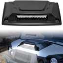 SAUTVS Sport Hood Scoop with LED Spotlight for Kawasaki Mule Pro, Hood Scoop with LED Auxiliary Light Kit for Kawasaki Mule Pro FXT DXT DX FX 2015-2025 Accessories
