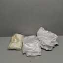 12 Pcs Cocktail Table Covers with Satin Sash, 34 x 45 in Round Cocktail Tablecloths Bar High Top Stylish and Elegant Table Cover Skirt for Weddings Parties Banquets (White,Light Beige)