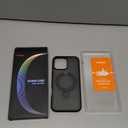 TORRAS Ostand for iPhone 16 Pro Max Case, [Fit for MagSafe][Shockproof Military Grade][Sturdy Kickstand & Ring Holder] Translucent Slim Magnetic Phone Case for iPhone 16 Pro Max 6.9" 2024, Black