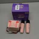 Mgaolo Upgraded Mini Karaoke Machine Toy for Kids, Portable Bluetooth Speaker with 2 Wireless Mics, Emoji & Colorful LED Lights, Home Travel & Party Play Gifts for Boys Girls (Pink)