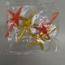 WILLBOND 6 Pieces Star Ceramic Christmas Tree Lights Replacement Plastic Light Star Tree Ornament Christmas Replacement Bulbs Decorations Accessories(Red, Gold, White)