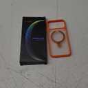 TORRAS Q3 Spin for iPhone 17 Pro Max Case with 360 Magnetic Stand, Wireless Charging Compatible, Hard PC Case for 17 Pro Max Phone Case with Stand, Translucent Cosmic Orange