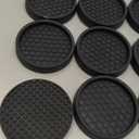 Non Slip Furniture Pads - 2" Anti Skid Caster Cups, 16PCS Round Furniture Coasters for Hardwood Floors, Anti Slide Furniture Cup Bed Couch Floor Protectors,Furniture Stoppers to Prevent Sliding(Black)
