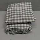 Nayoroom Gingham Duvet Cover Full Size 100% Washed Cotton Green Plaid Checkered Comforter Cover 3 Pcs Soft Breathable Grid Farmhouse Dorm Bedding Set for All Seasons