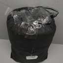 8 Packs 90 Inch Black Round Tablecloth in Diameter, Washable Polyester Fabric Tablecloths, Wrinkle Resistant Table Cloth for Wedding Party Banquet Dining