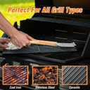 SIMPLETASTE Grill Brush and Scraper for BBQ, Durable & Effective, Replaceable Stainless Steel Head, Wooden Handle Wire Grill Brush for Outdoor Grill, Barbecue Accessories