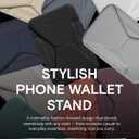 MOFT Magnetic Wallet Stand Compatible with iPhone 17/16/15/14/13/12 Series, Angle Adjustment & Magsafe Compatible MOVAS Phone Stand,Jet Black