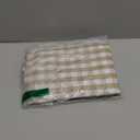 CARRIE HOME Brown Gingham Checkered Throw Pillow Covers 18x18 Set of 2, Neutral Modern Farmhouse Dark Brown Khaki Outdoor Pillows 18 x 18 for Porch Patio Furniture (No Pillow Inserts)