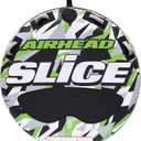 Airhead Slice Towable 2-4 Rider Models, Tube for Boating and Water Sports, Heavy Duty Full Nylon Cover with Zipper, EVA Foam Pads, and Patented Speed Safety Valve for Easy Inflating & Deflating