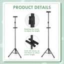 Harloon 3 Pcs Adjustable Metal Poster Stands for Display, Double Sided