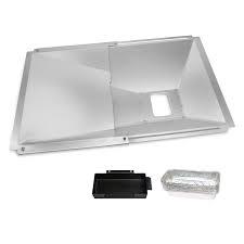 Uniflasy Grease Tray with Catch Pan and Foil Liner Universal fits Nexgrill, Dynaglo, Cuisinart, Charbroil, Kenmore,BHG,Master,Expert Gas Grill,Drip Tray Pan for 2/3/4 Burner Grill 10Pcs Aluminum Liner