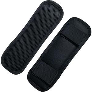 2 Pack Black Shoulder Strap Pad,Backpack Strap Pads,Removable Luggage Bags Shoulder Strap Pads,Pads Fastener Cushions for Bag Backpack Satchel