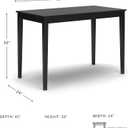 Signature Design by Ashley Kimonte Rectangular Dining Room Table, Black