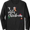 Merry Christmas Long Sleeve Shirt, XL