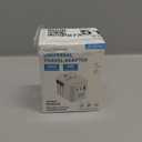 decqle Universal Travel Adapter, International Travel Plug Adapter with 2 USB-C(PD 20W)  1 USB-A Ports, All in One Portable Adaptor, for USA, UK, EU, AU  224+ Countries (White) US