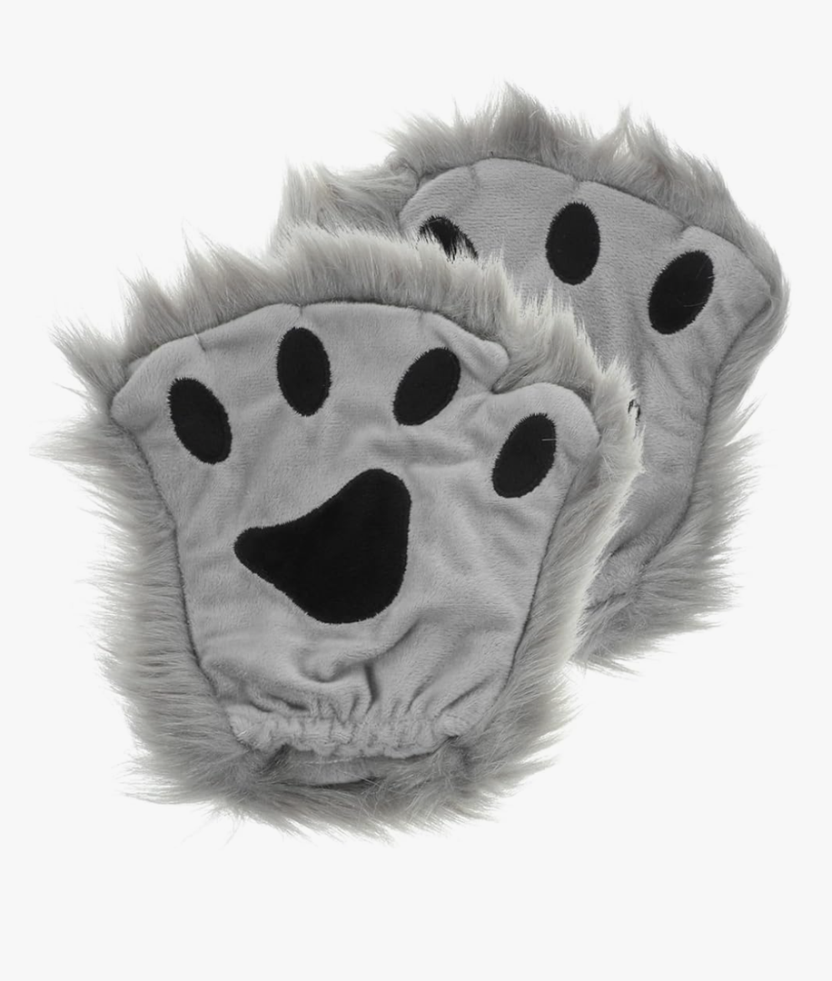 Pair mittens outfits for girls outfit for girls paws gloves hanging neck gloves Half- finger gloves