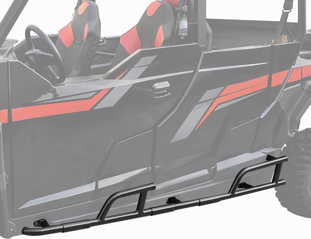SAUTVS Extreme Kick-Out Steel Rock Sliders for General 4 1000 17-24, Combined Side Bumper Protection Frame Side Steps Nerf Bars for Polaris General XP 4 1000 2017-2024 Accessories, Replace #2881992